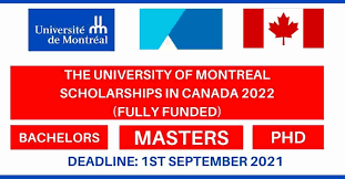 Montréal University Scholarships in Canada 2022 | Fully Funded