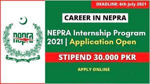 NEPRA Internship Program 2021 | 30,000 Pkr Stipend