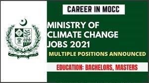 Ministry of Climate Change Jobs 2021 | Career in MOCC – Apply Now