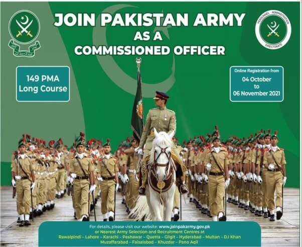 Join Pak Army PMA 149 LC | 2021 – Registration Now Open