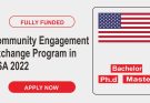 Fully Funded Community Engagement Exchange Program in USA 2022