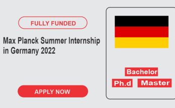 Max Planck Summer Internship in Germany 2022