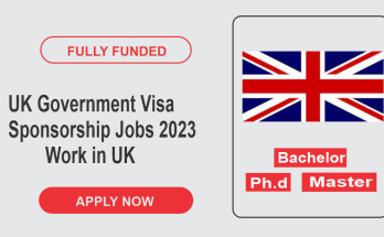 UK Government Visa Sponsorship Jobs 2023 (Work in UK)
