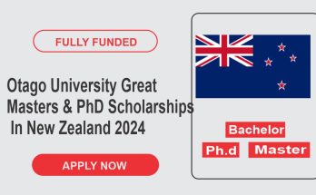 Otago University Great Masters & PhD Scholarships In New Zealand 2024