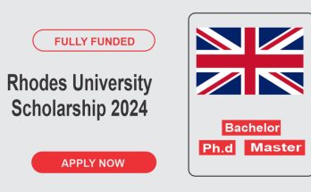 Rhodes University Scholarship 2024