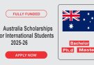 Australia Scholarships for International Students 2025-26