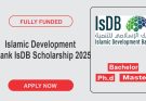 Islamic Development Bank IsDB Scholarship 2025