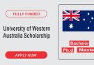 University of Western Australia Scholarship 2025-26