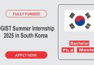 DGIST Summer Internship 2025 in South Korea